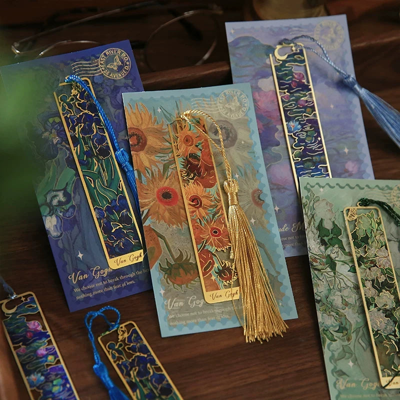 Van Gogh Metal Bookmark With Tassel ( 1pc )
