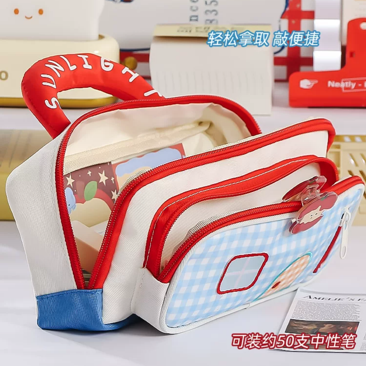 Pinteresty House Shaped Multipurpose Stationery Pencil Pouch ( 1pc )