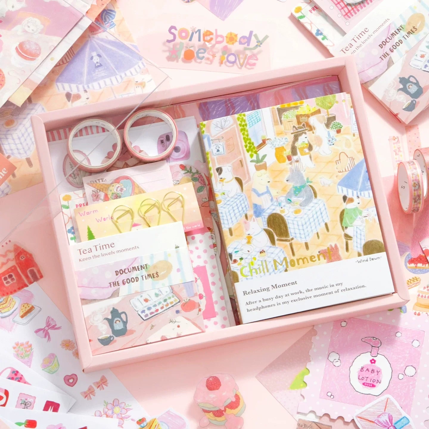 Chill Moment Journaling & Scrapbooking Gift Set ( 1set )