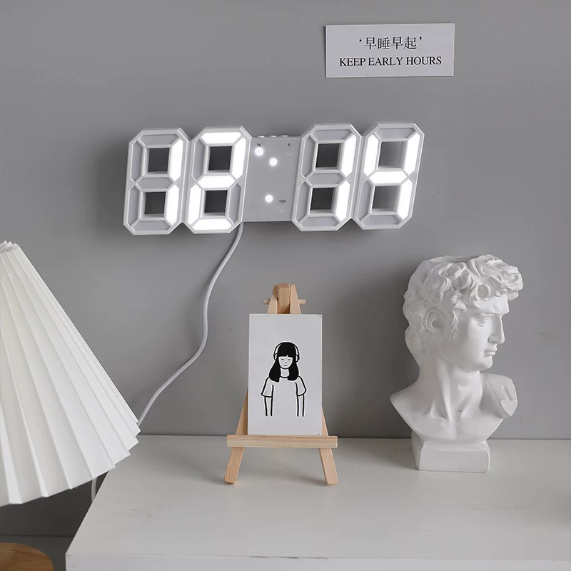 Digital Wall / Table Alarm Clock ( 1pc )