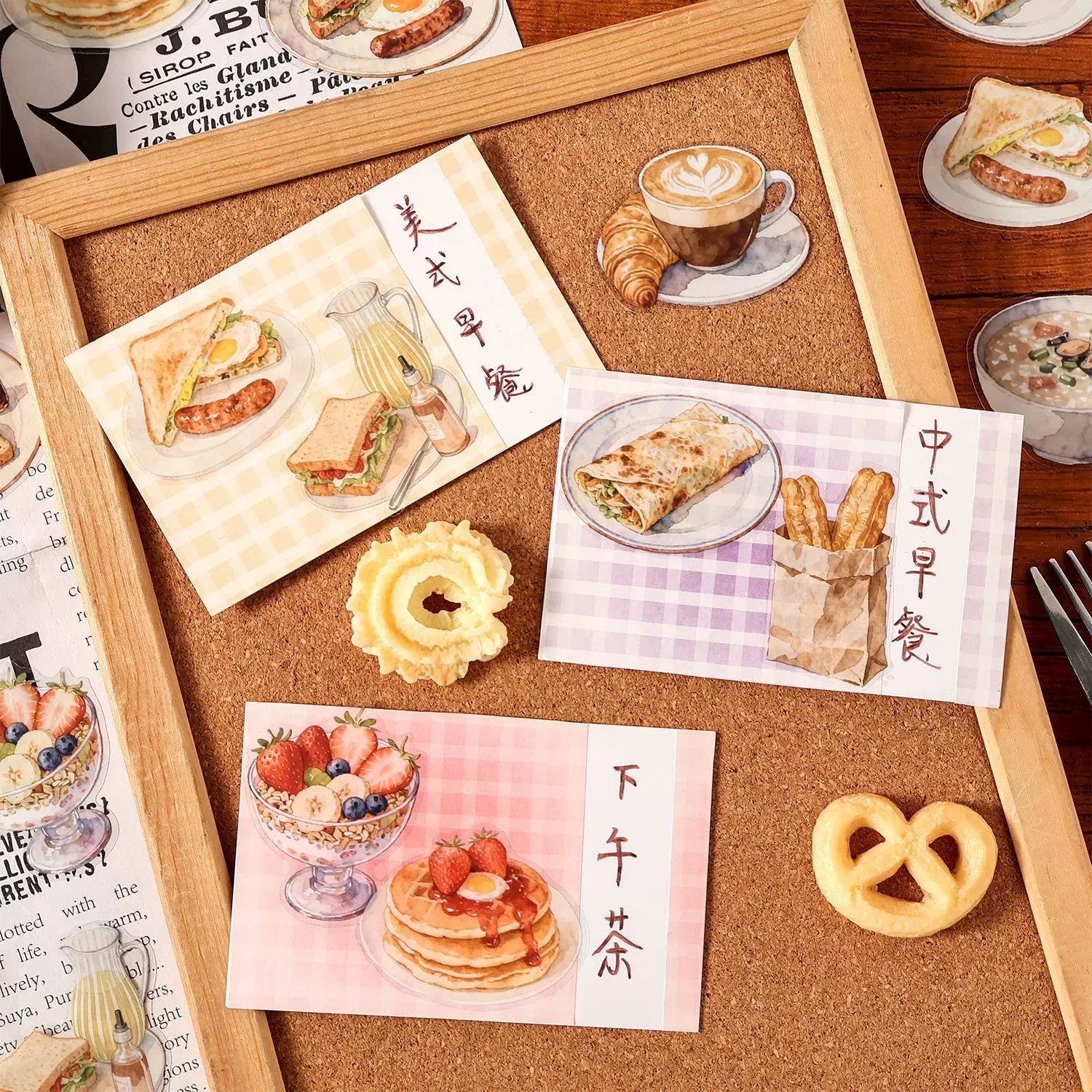 Soft-Style Daily Life Series Stickers for Journaling and Decoration ( 20pcs )