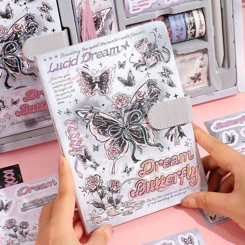 Korean Style Butterfly Journaling Gift Set ( 1set )