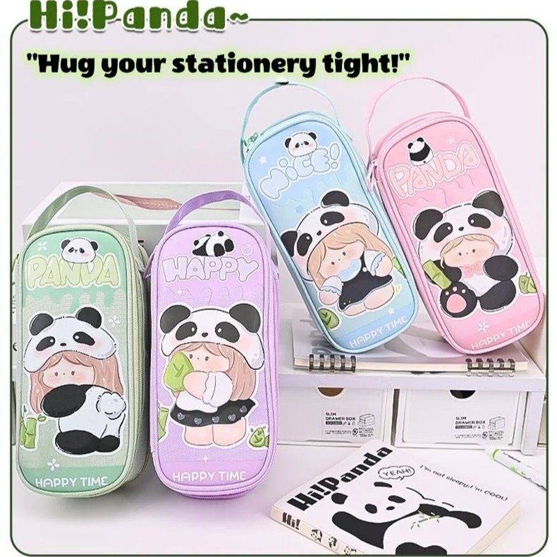 Happy Time Panda Multipurpose Stationery Pouch ( 1pc )