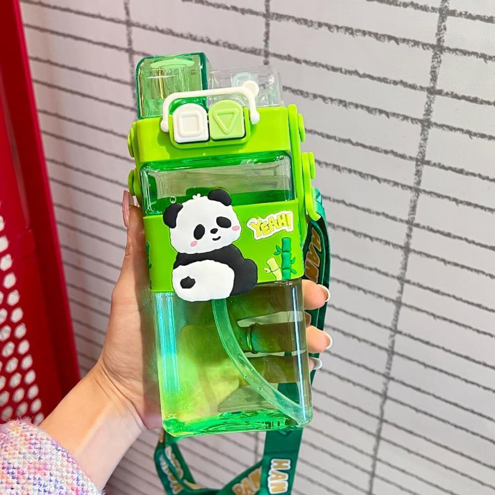 Unicorn Panda Dinosaur 2 in 1 Water Bottle ( 1pc )