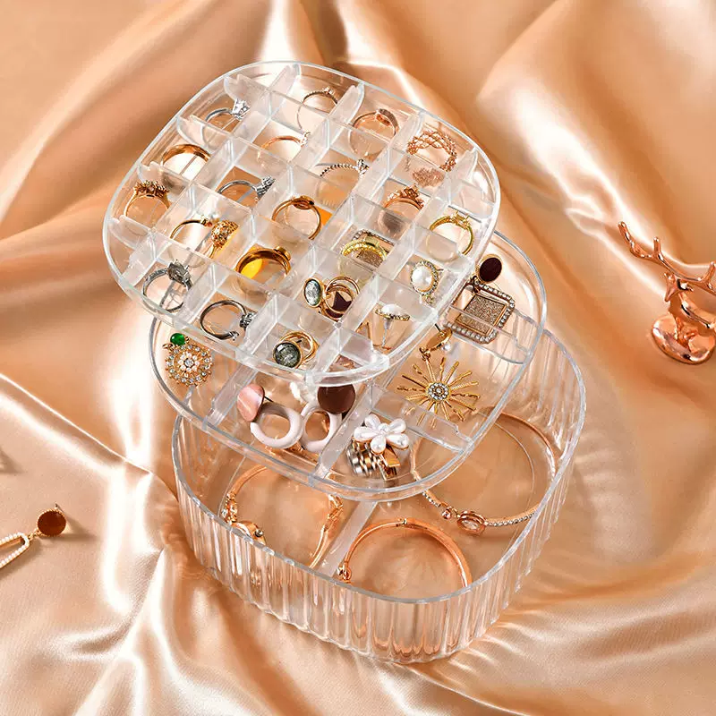 Jewelry Organizer Three Layer Box ( 1pc )