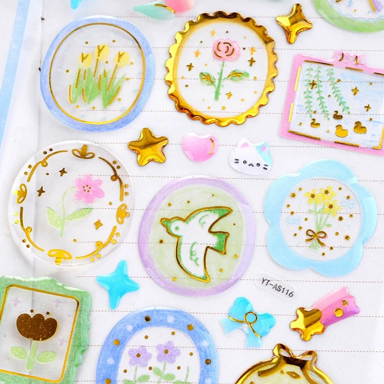 Dreamy Wax Seal Stickers Sheet Self Adhesive ( 1pc )