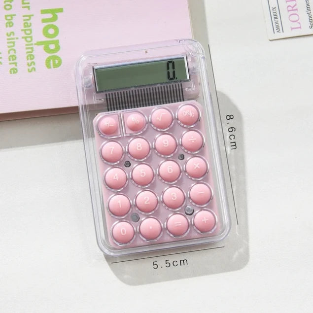 Transparent Mini Calculator ( 1pc )