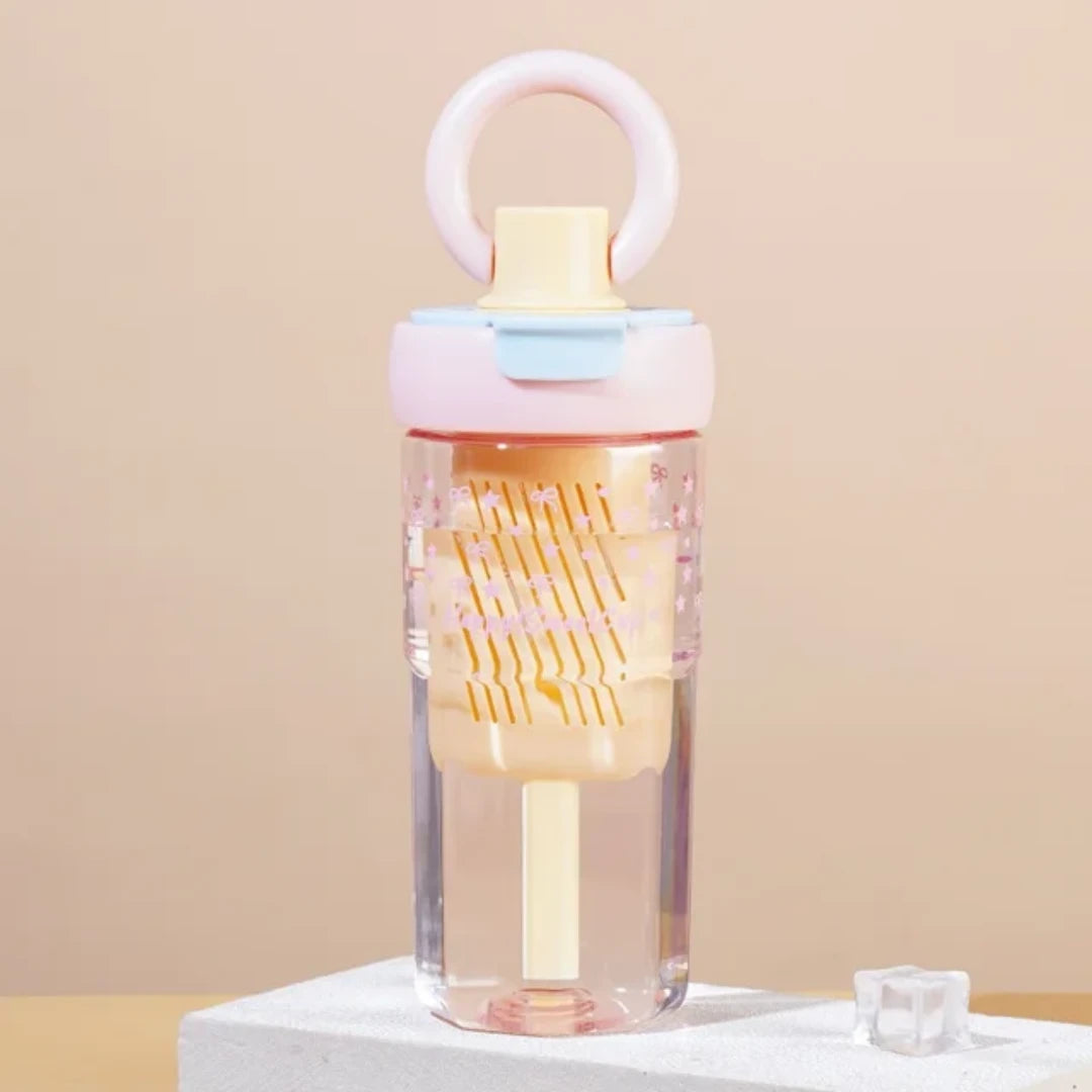 Pinteresty Bow Infuser Bottle Tumbler with Straw ( 1pc )