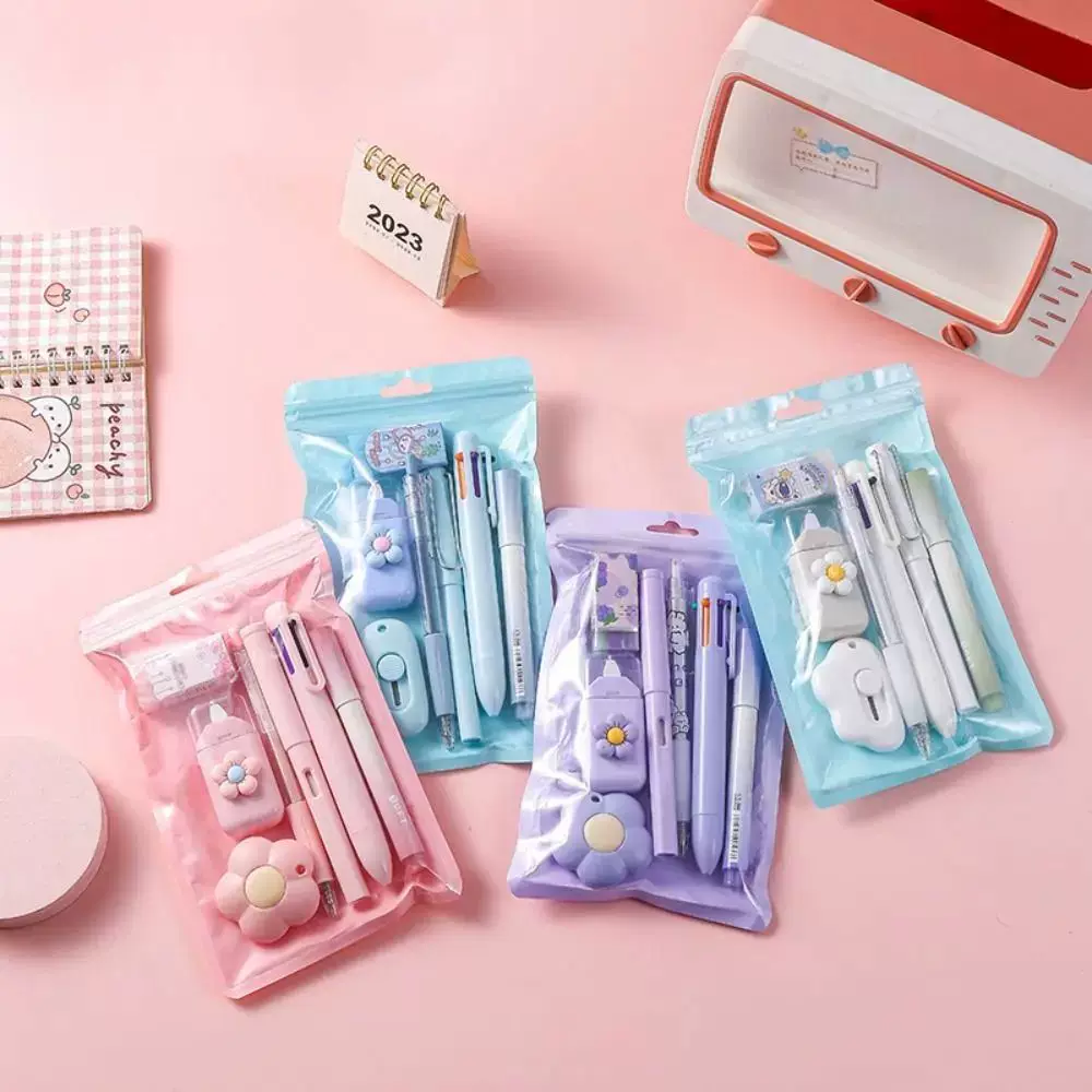 Aesthetic Kawaii Stationery Set 7 in 1 ( 7pcs )