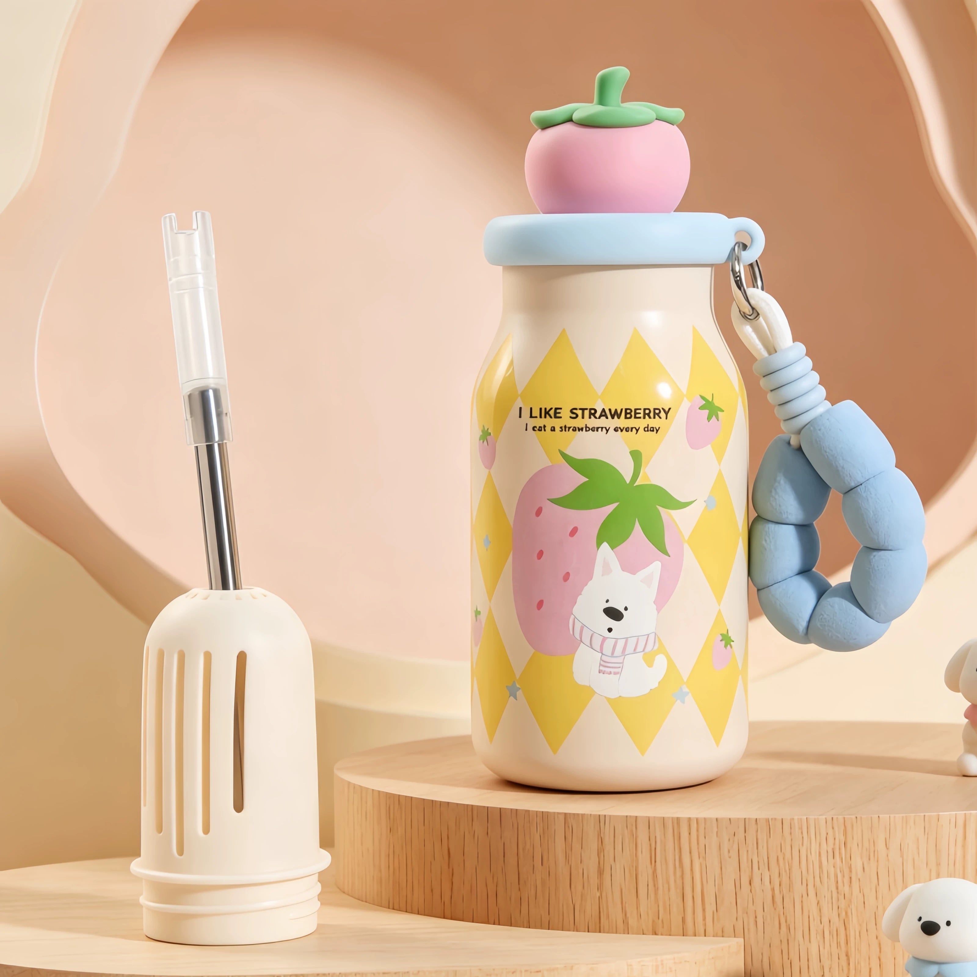 Pinteresty Pet Fruit Stainless Steel Tumbler ( 1pc )
