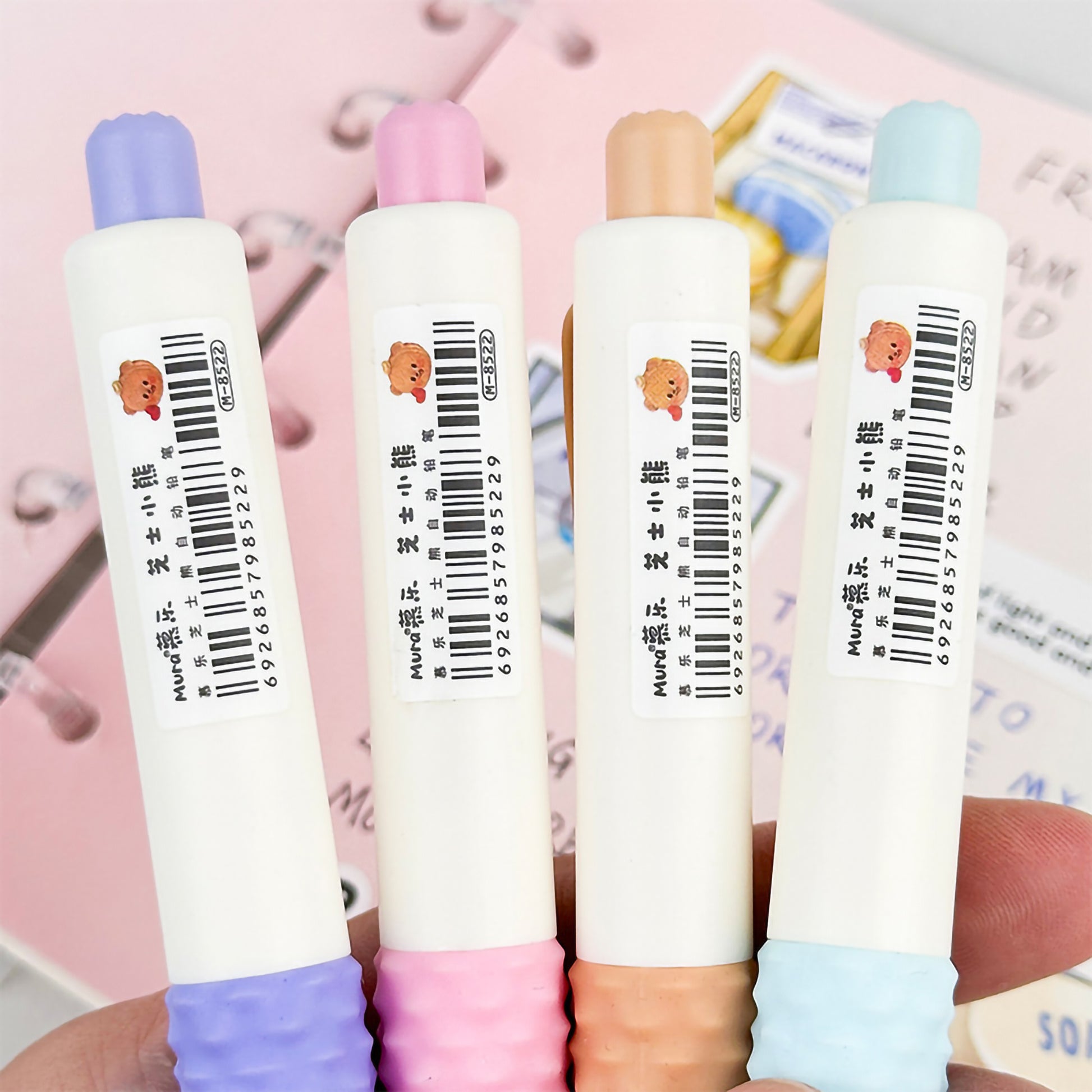 Cute Bear Grip Mechanical Pencil ( 2pcs )