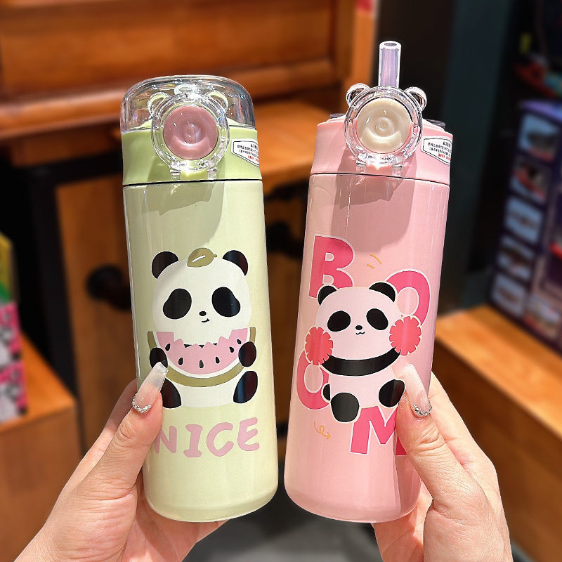 Panda Sipper Steel Doubled Walled Insulated Bottle ( 1pc )