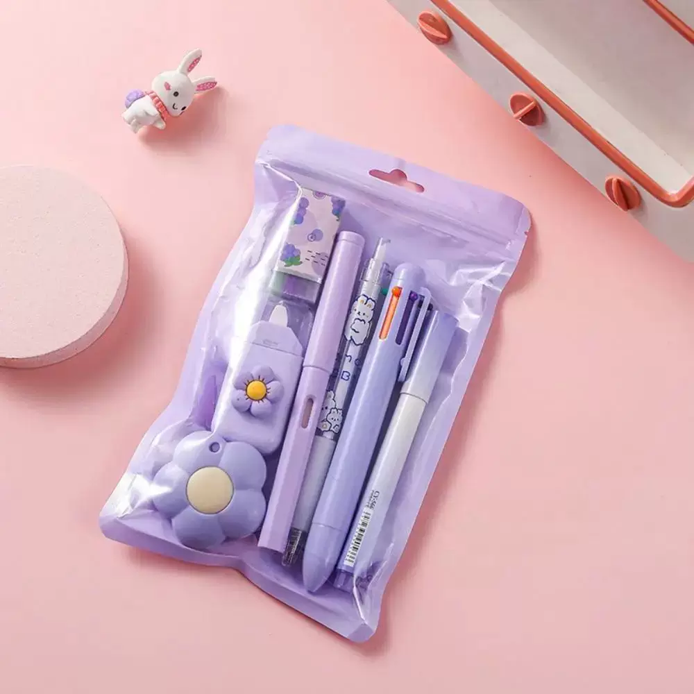 Aesthetic Kawaii Stationery Set 7 in 1 ( 7pcs )