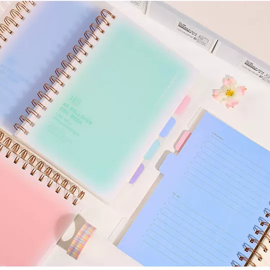 Gradient Morandi Spiral Notebook Diary ( 1pc )