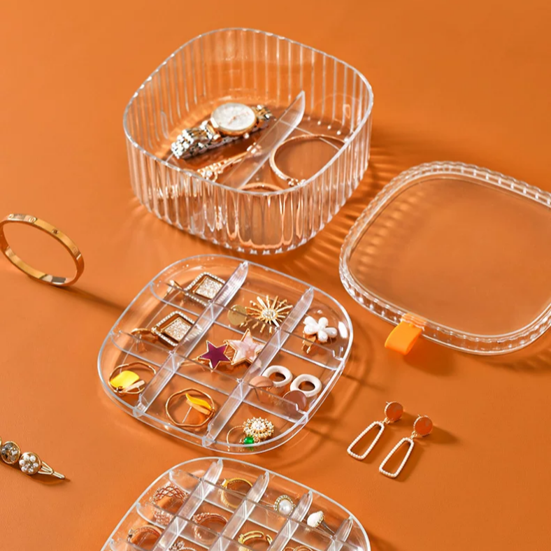 Jewelry Organizer Three Layer Box ( 1pc )