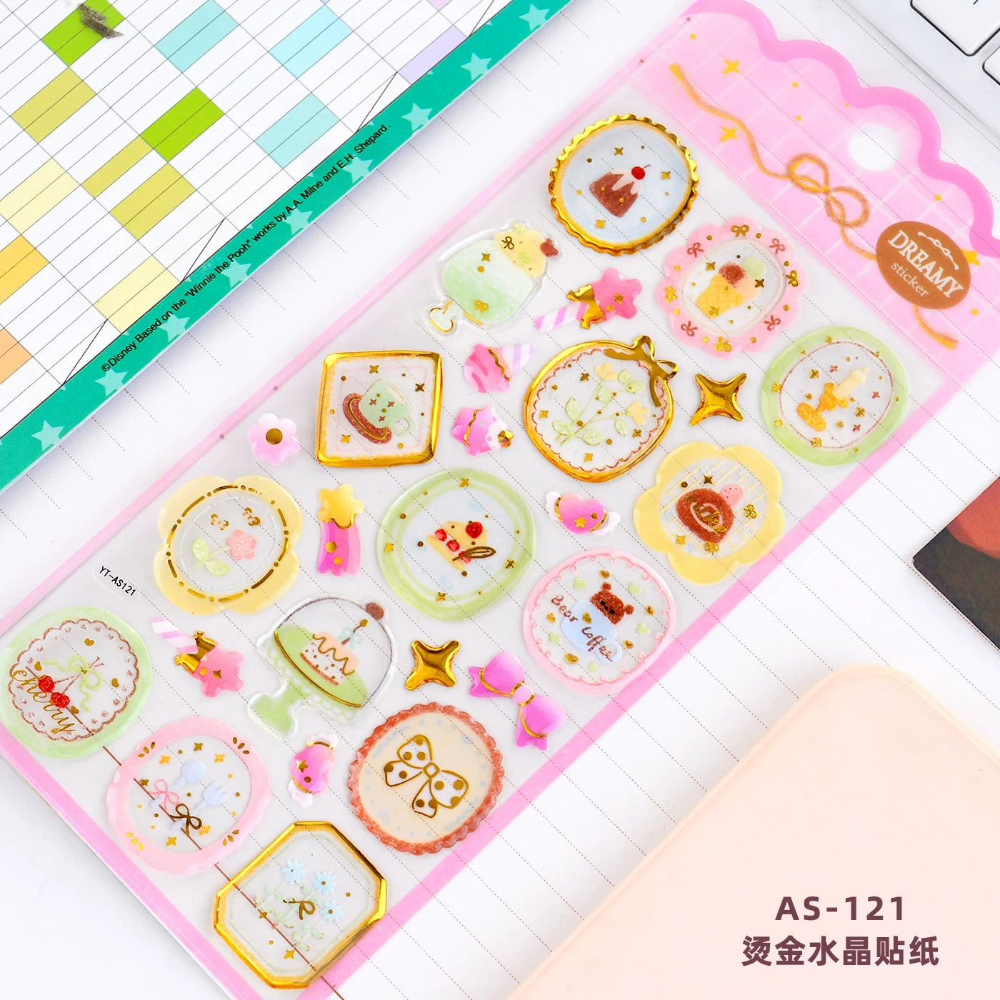 Dreamy Wax Seal Stickers Sheet Self Adhesive ( 1pc )
