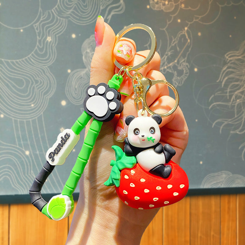 Panda Fruit Keychain ( 1pc )