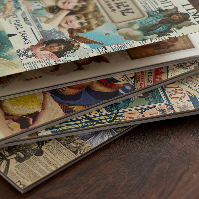Retro Manor Series Journaling Scrapbooking Stickers Book ( 20 Sheets )