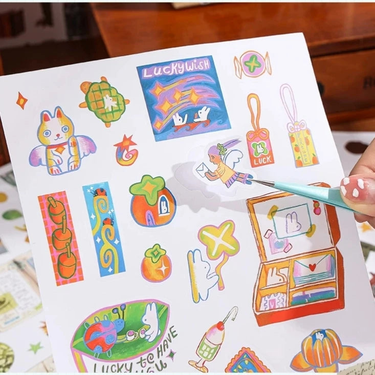 Daylight Gathering Collection Journaling Scrapbooking Sticker Book ( 50sheets )
