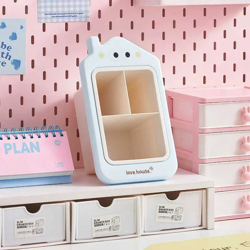 Love House Tilted Slanted Pen Desk Multipurpose Organiser ( 1pc )
