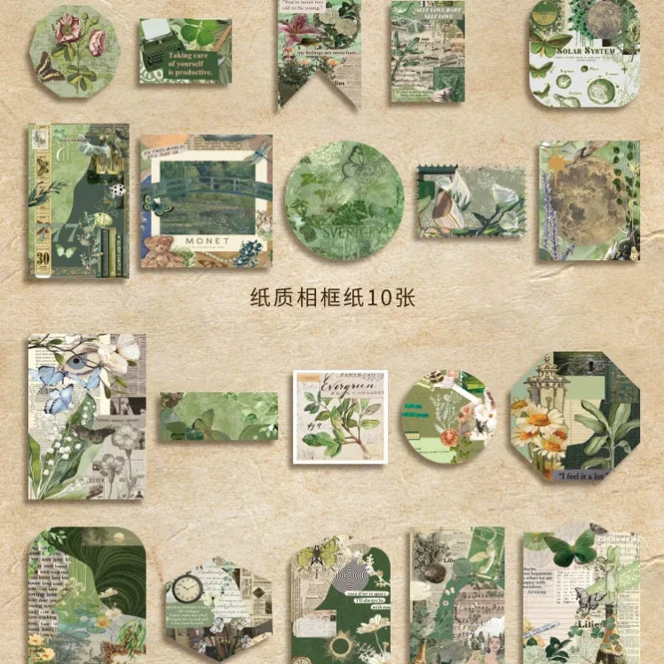 Botanical Vintage Journal Scrapbook Gift Set ( 1 set )