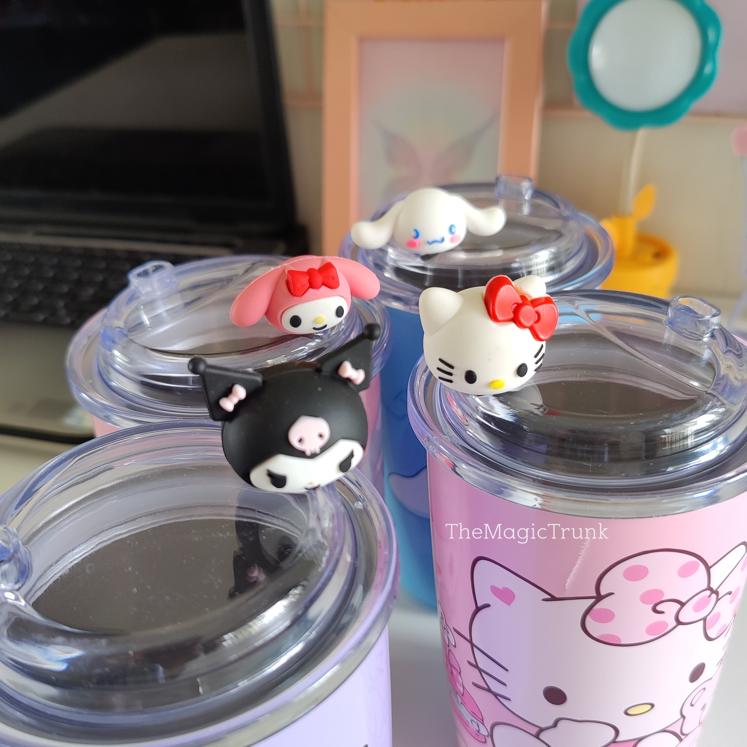Sanrio Tumbler With Straw & Charm ( 1pc )