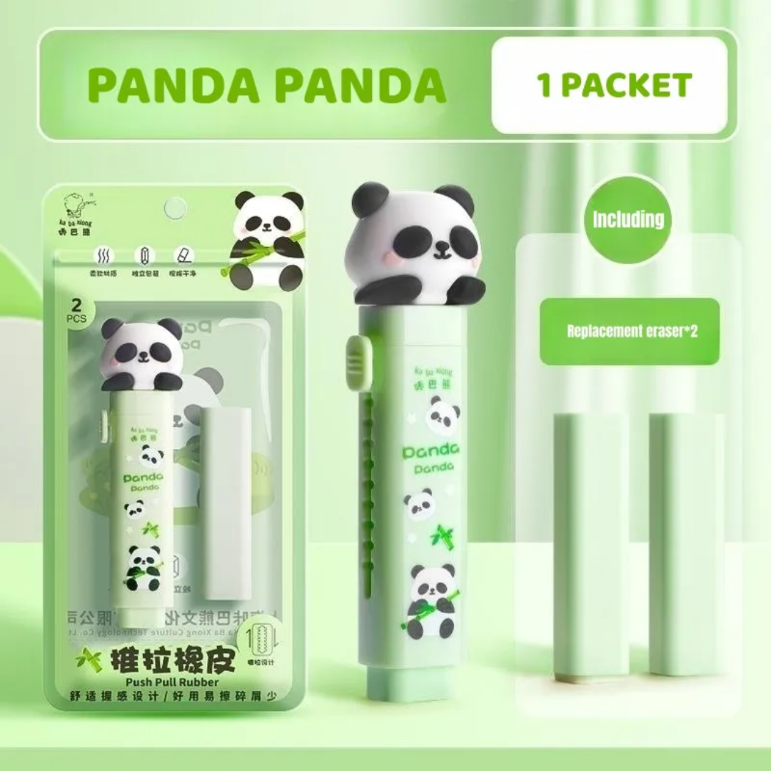 Panda Push Slide Eraser ( 1pc )