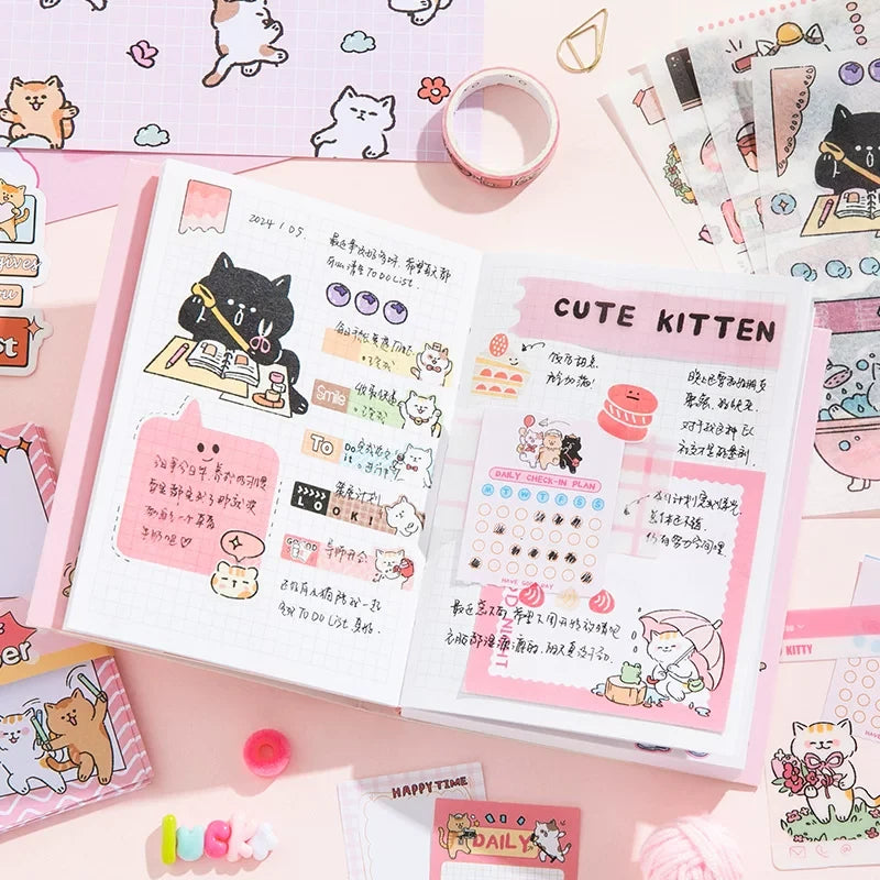 Cats Letter Journaling  Scrapbooking Gift Set ( 1 set )