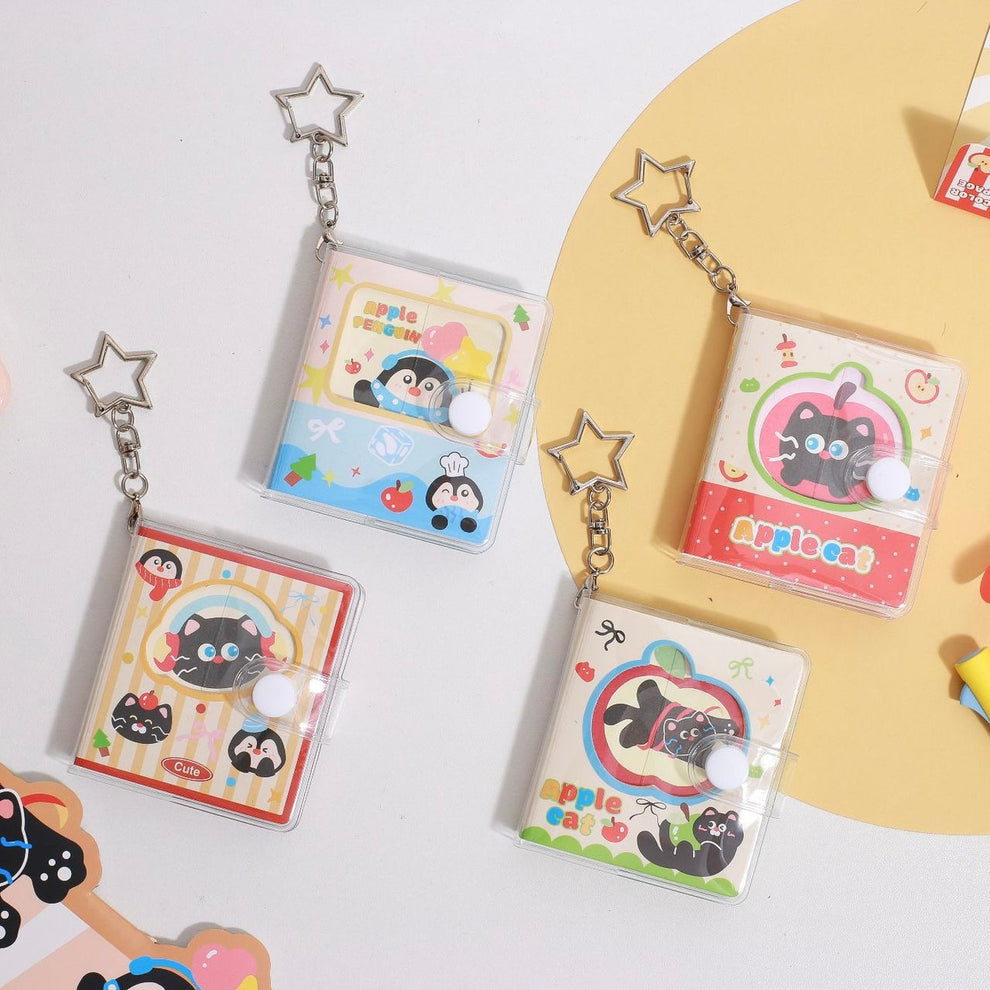 Kawaii Animal Pocket Keychain Diary ( 1pc )