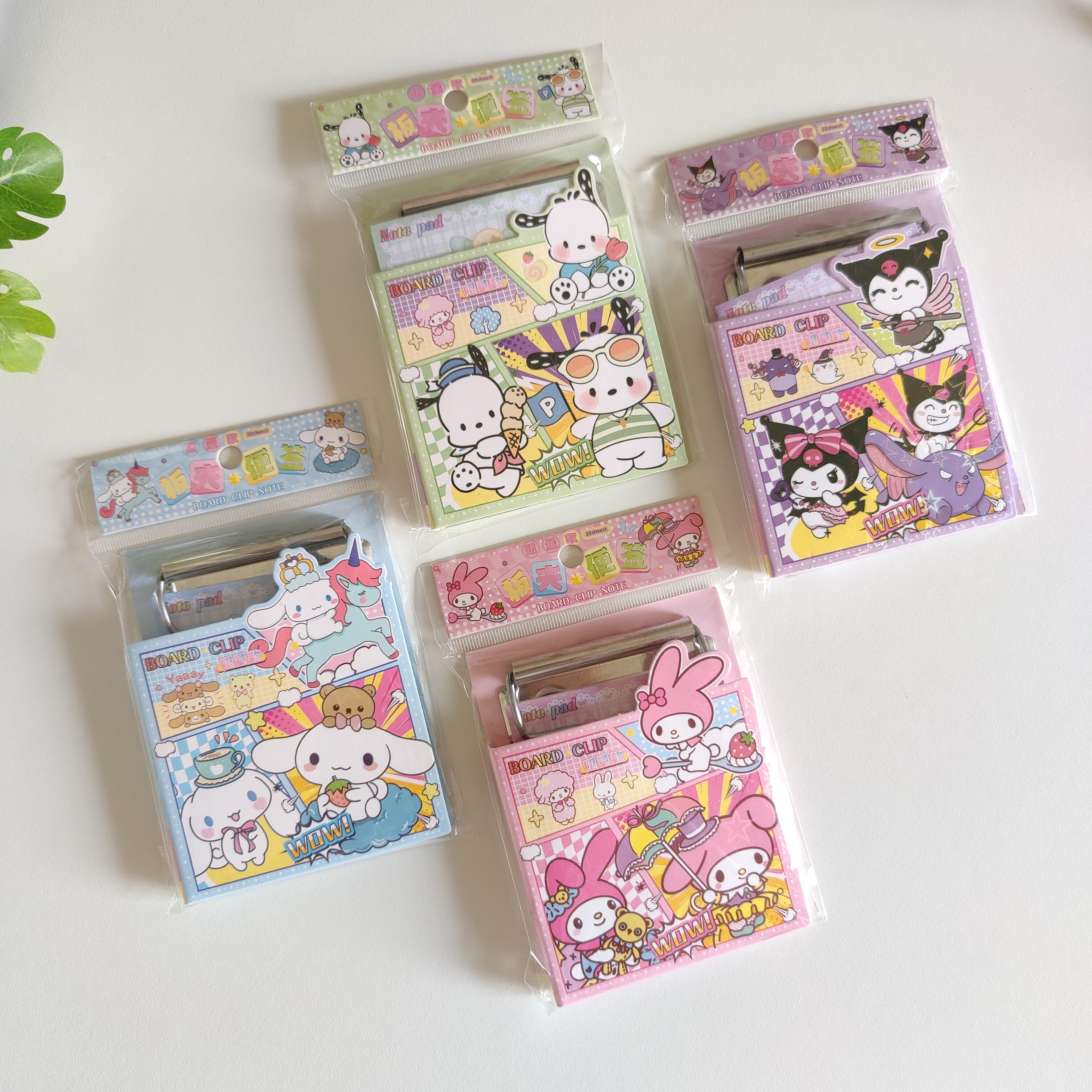 Sanrio Memo Pad Notepad With Clipboard ( 1pc )