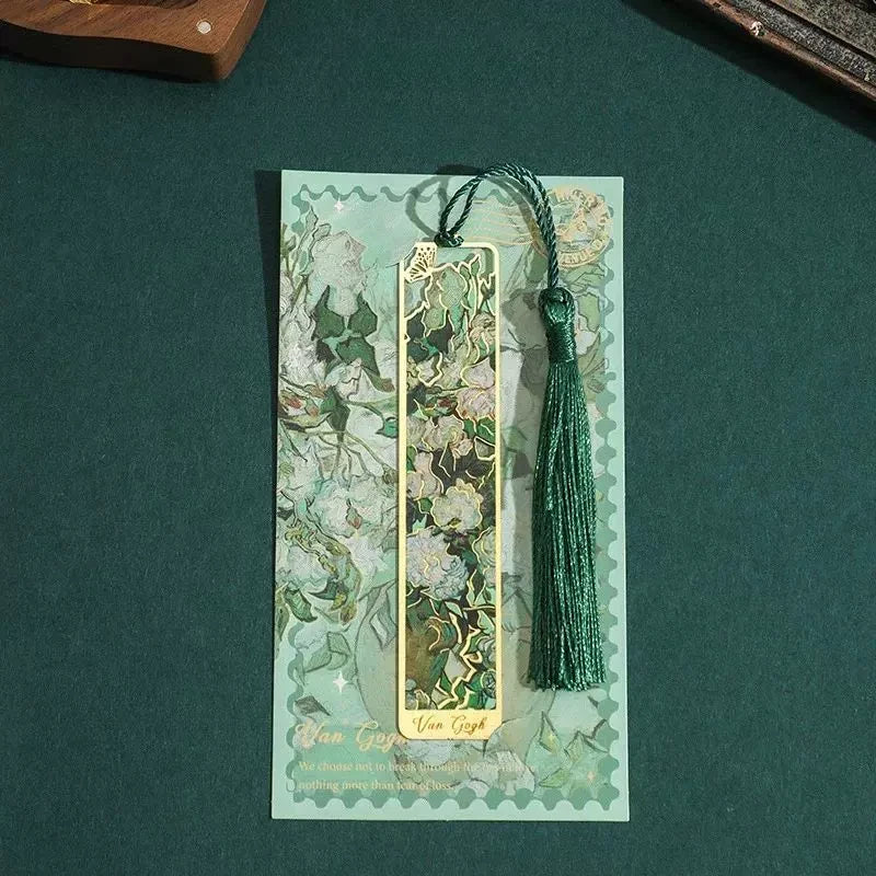 Van Gogh Metal Bookmark With Tassel ( 1pc )