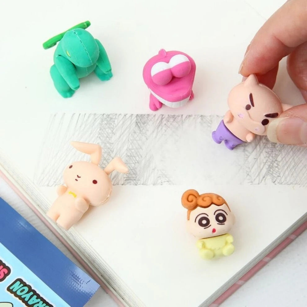 Shinchan 3D Mystery Surprise Erasers ( 1 pack )