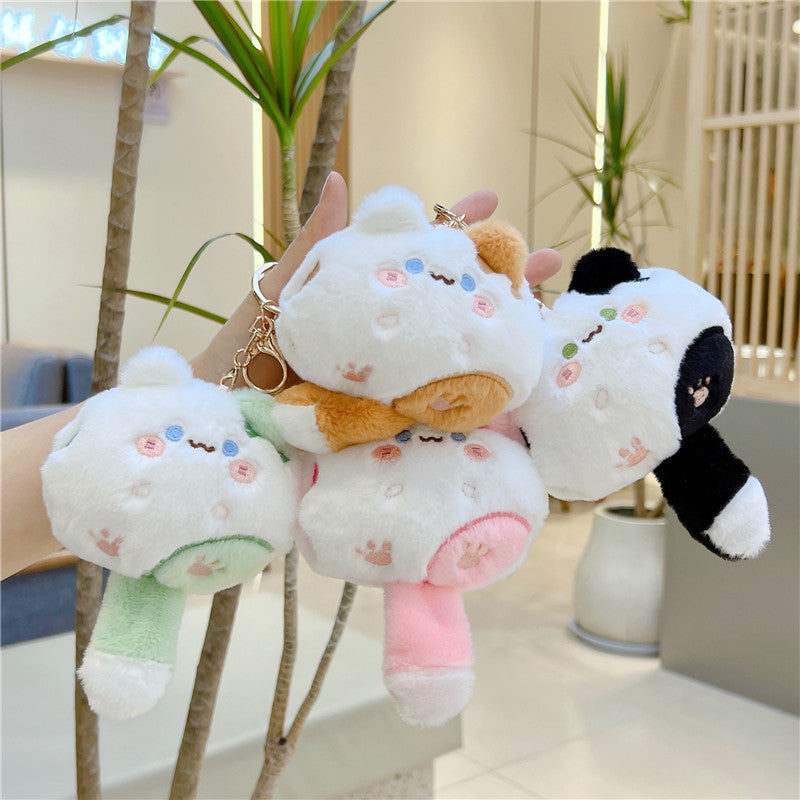 Meow Cat Soft Plush Keychain ( 1pc )