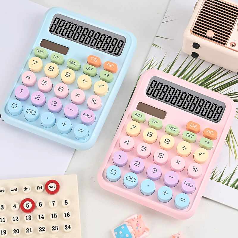 Pastel Calculator Solar / Battery Operated ( 1pc )