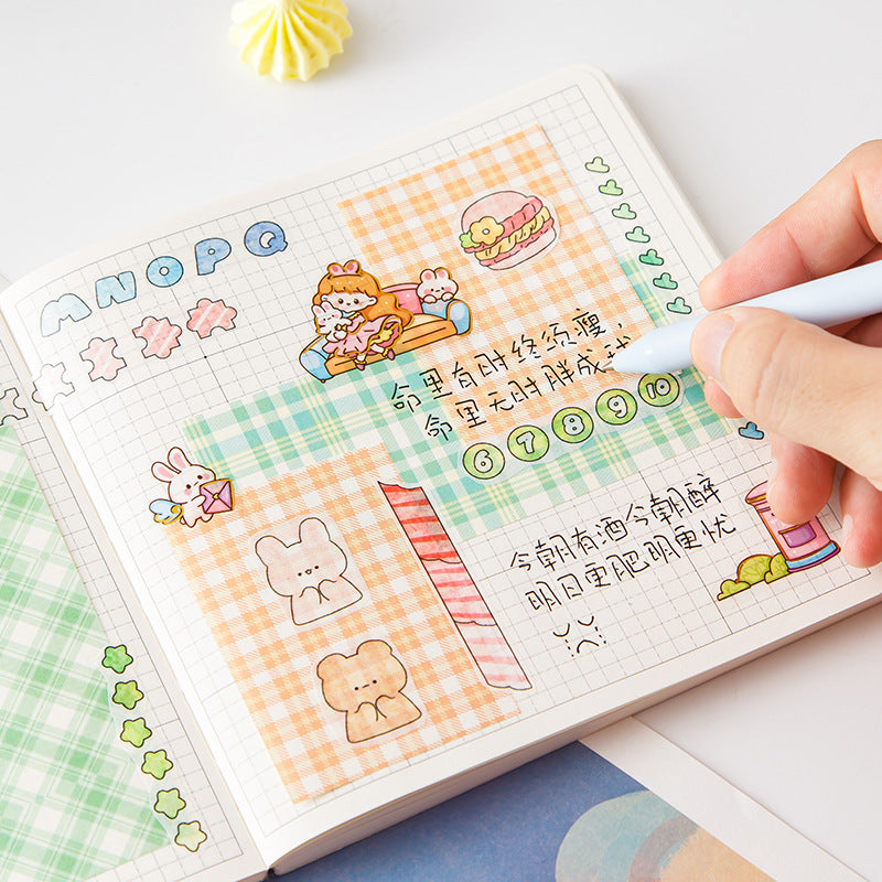Aesthetic Grid Pattern Memo Pad Sheets ( 1pc )