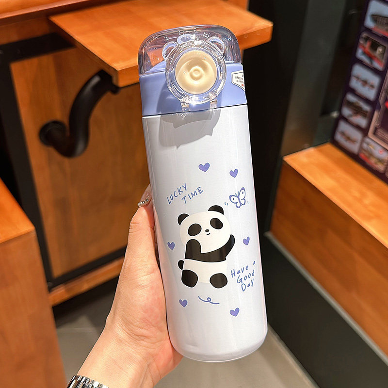 Panda Sipper Steel Doubled Walled Insulated Bottle ( 1pc )