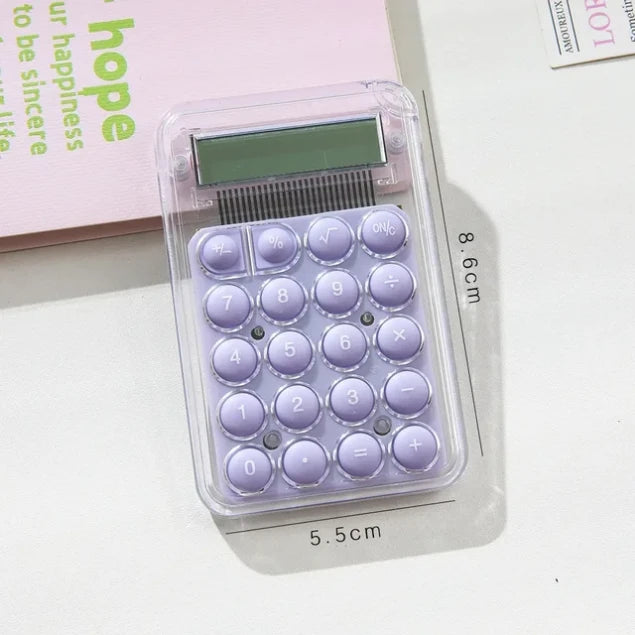 Transparent Mini Calculator ( 1pc )