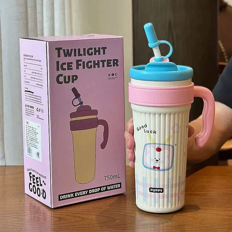 Pinteresty Stainless Steel Dual Sipper Tumbler ( 1pc )