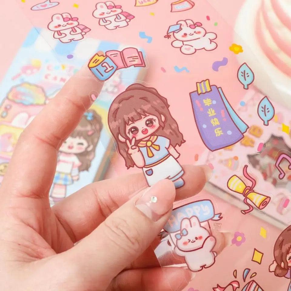 Kawaii Scrapbooking Sticker Sheet ( 20Sheets )