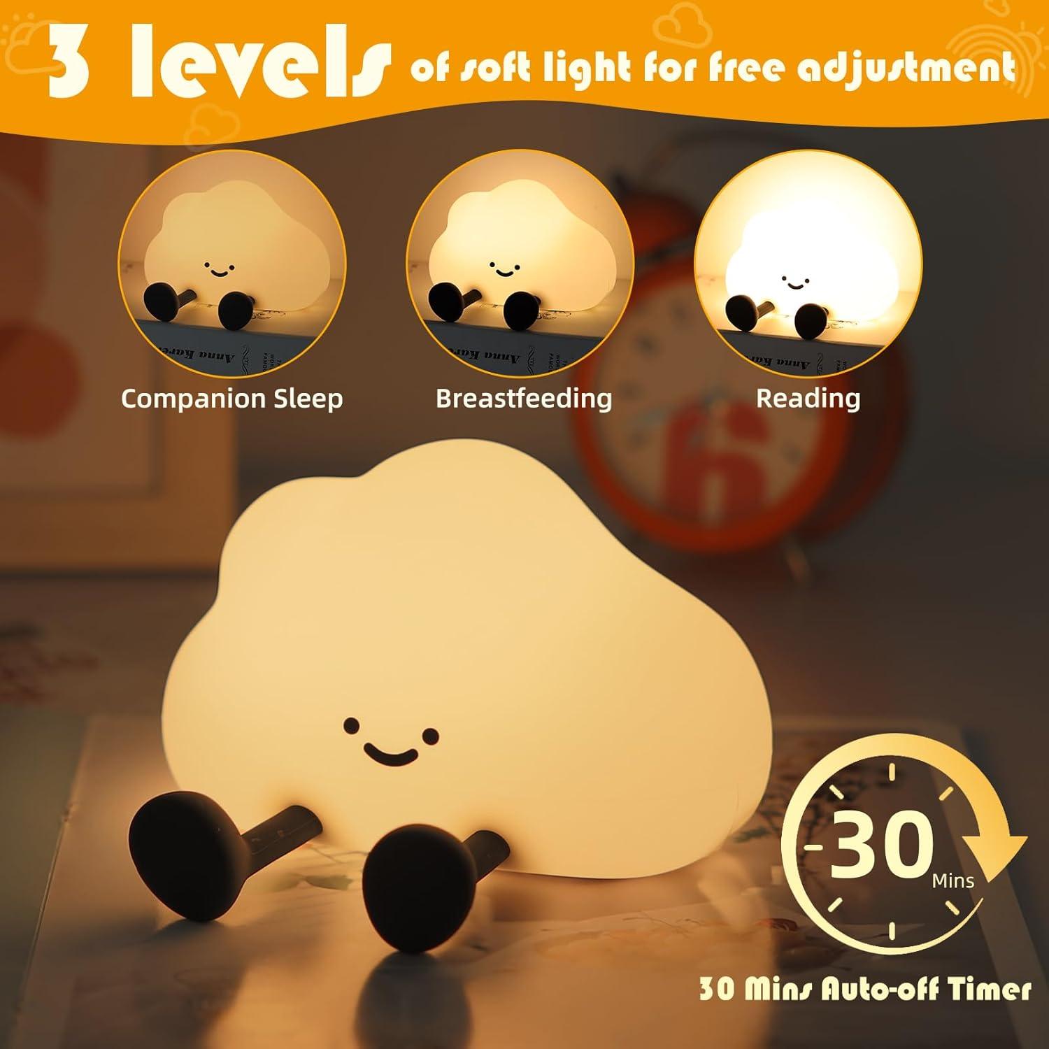 Cloud Silicon Lamp Rechargeable ( 1pc )