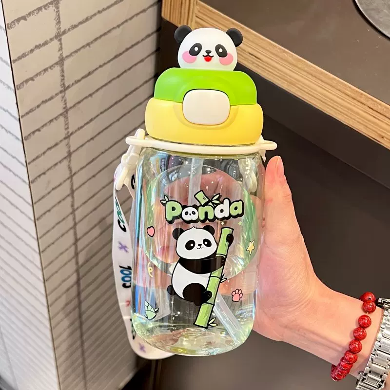 Panda Bunny Superhero Character Sipper Water Bottle 650ML ( 1pc )