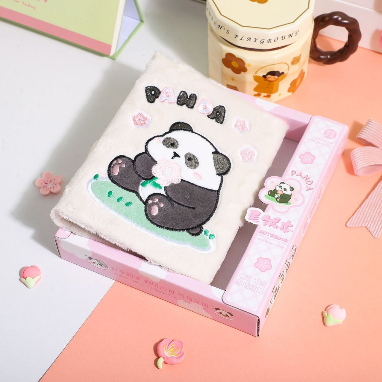 Panda Fur Notebook Dairy ( 1pc )