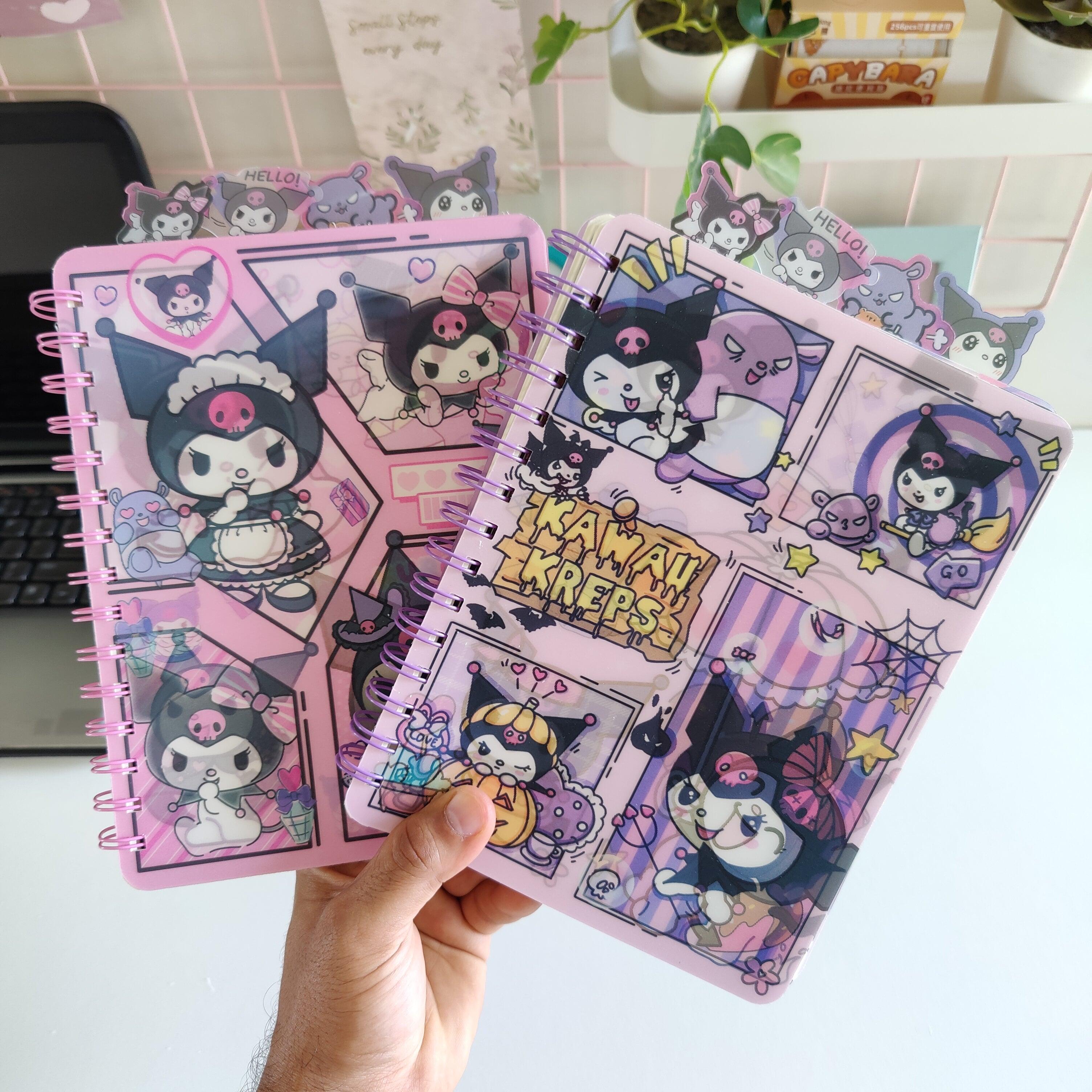 Kuromi Illusion Spiral Notebook Diary ( 1pc )