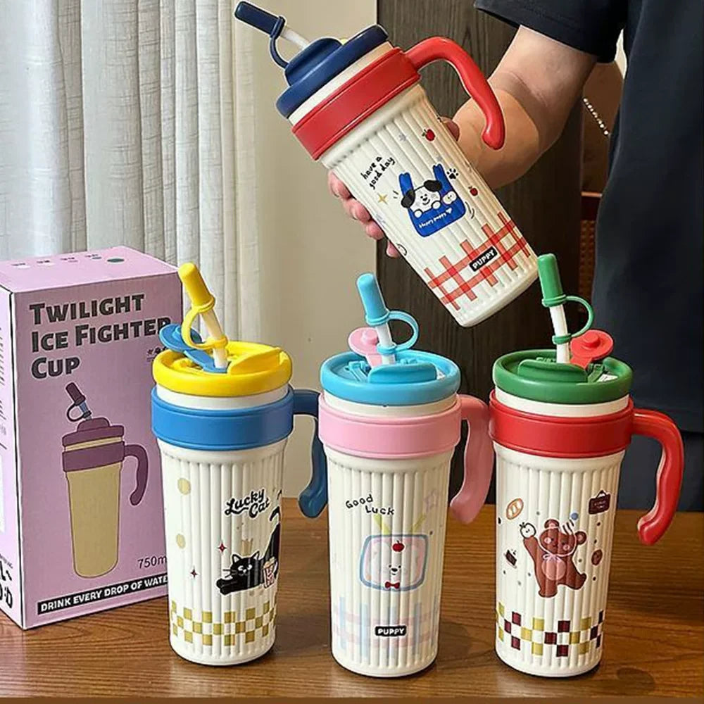Pinteresty Stainless Steel Dual Sipper Tumbler ( 1pc )