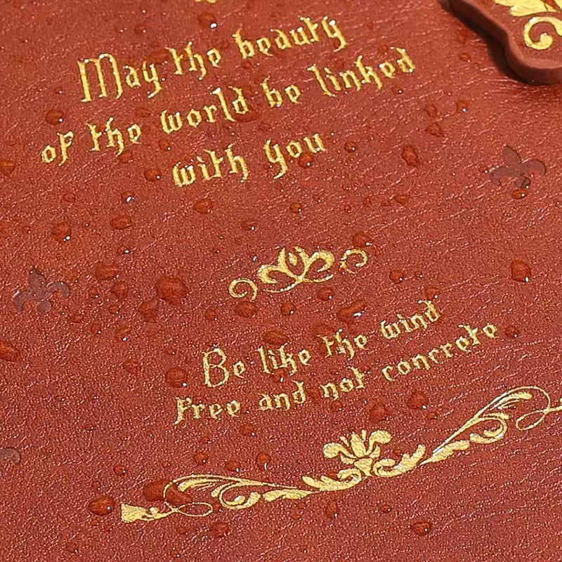 Vintage Quoted Leather Notebook Diary (1pc )