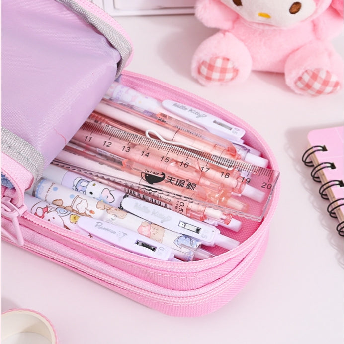 Sanrio Double Layer Multipurpose Pencil Stationery Pouch ( 1pc )
