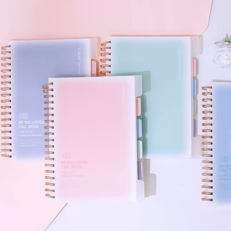 Gradient Morandi Spiral Notebook Diary ( 1pc )