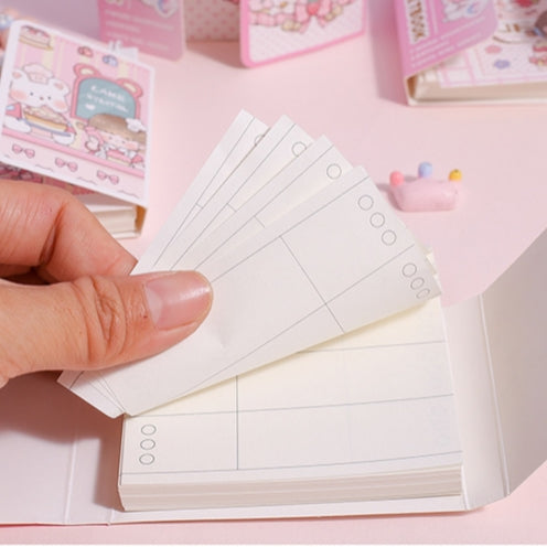 Kawaii Mini Spiral Daily Planner Notebook Diary ( 1pc )