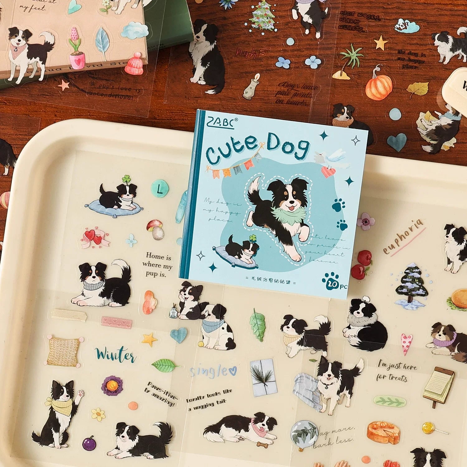 Plush Healing Series Cute Cats & Dogs Themed Stickers for Journaling and Decoration ( 1pcs )