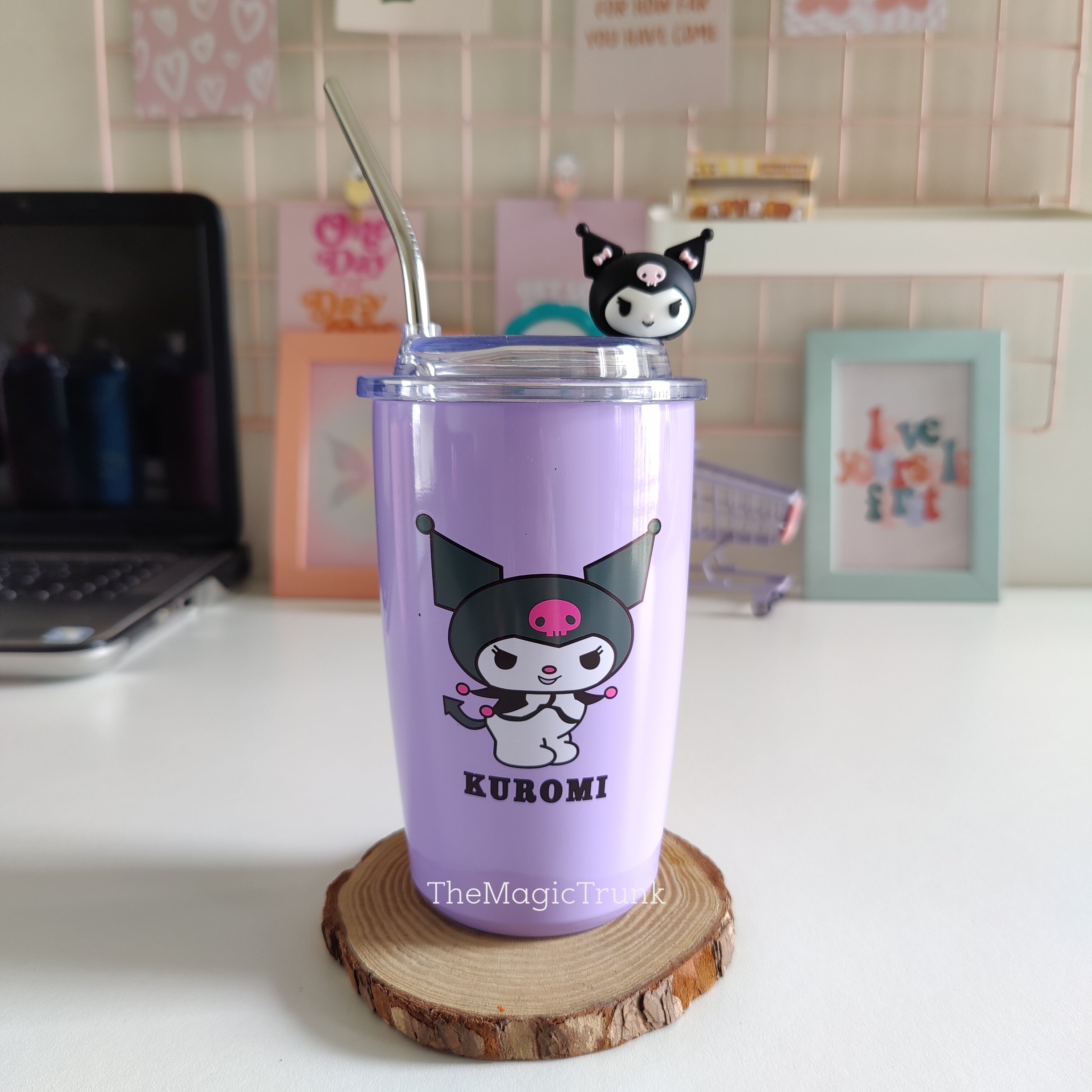 Sanrio Tumbler With Straw & Charm ( 1pc )